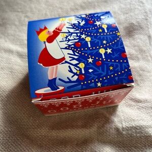 Festive Red and Blue Holiday Soap